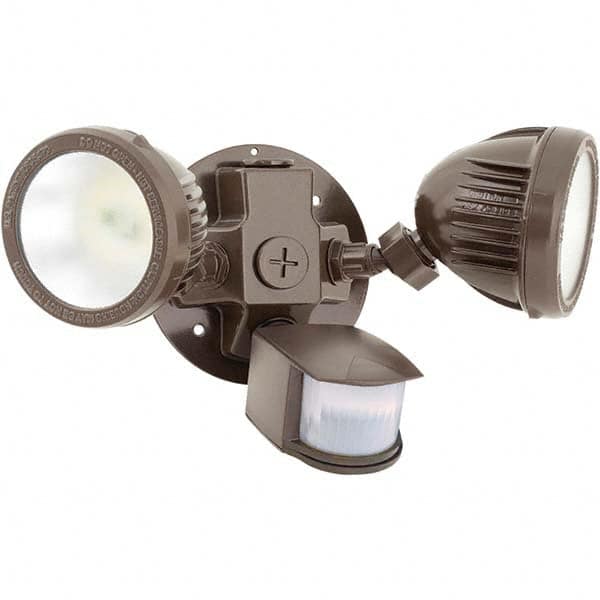 Hubbell Lighting - Motion Sensing Light Fixtures Detection Angle: 180 Number of Heads: 2 - Exact Industrial Supply