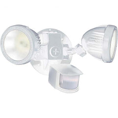Hubbell Lighting - Motion Sensing Light Fixtures Detection Angle: 180 Number of Heads: 2 - Exact Industrial Supply