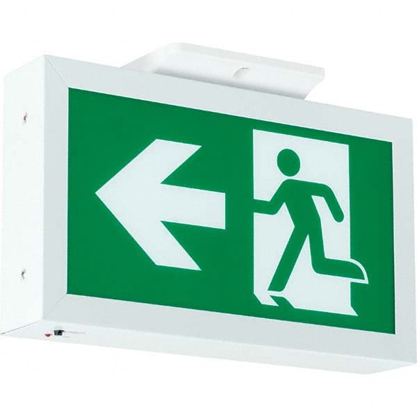 Hubbell Lighting - Illuminated Exit Signs Number of Faces: 1 Letter Color: Green - Exact Industrial Supply