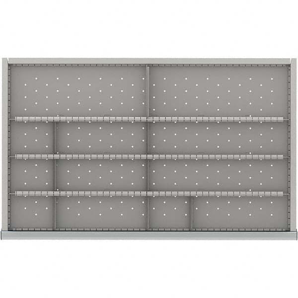 LISTA - 12-Compartment Drawer Divider Layout for 3.15" High Drawers - Exact Industrial Supply