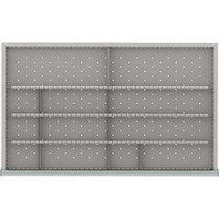 LISTA - 12-Compartment Drawer Divider Layout for 3.15" High Drawers - Exact Industrial Supply