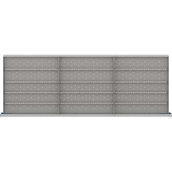 LISTA - 15-Compartment Drawer Divider Layout for 3.15" High Drawers - Exact Industrial Supply