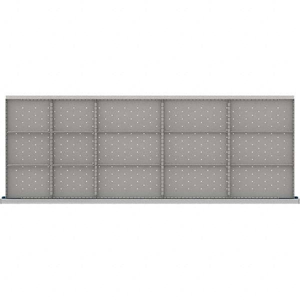 LISTA - 15-Compartment Drawer Divider Layout for 3.15" High Drawers - Exact Industrial Supply