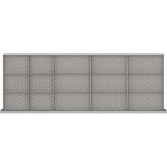 LISTA - 15-Compartment Drawer Divider Layout for 3.15" High Drawers - Exact Industrial Supply