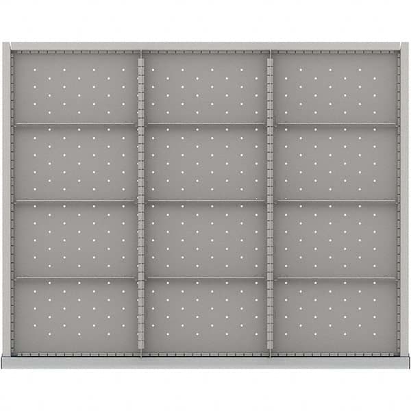 LISTA - 12-Compartment Drawer Divider Layout for 3.15" High Drawers - Exact Industrial Supply