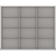 LISTA - 12-Compartment Drawer Divider Layout for 3.15" High Drawers - Exact Industrial Supply