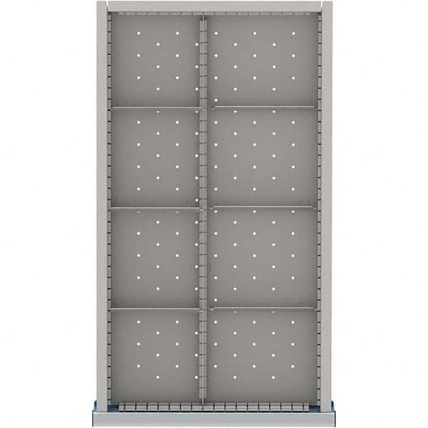 LISTA - 8-Compartment Drawer Divider Layout for 3.15" High Drawers - Exact Industrial Supply