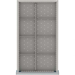 LISTA - 8-Compartment Drawer Divider Layout for 3.15" High Drawers - Exact Industrial Supply