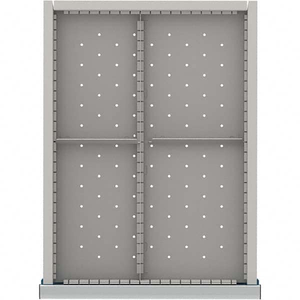 LISTA - 4-Compartment Drawer Divider Layout for 3.15" High Drawers - Exact Industrial Supply