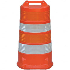 VizCon - Traffic Barrels, Delineators & Posts Type: Channelizer Drum Material: Plastic - Exact Industrial Supply