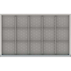 LISTA - 15-Compartment Drawer Divider Layout for 3.15" High Drawers - Exact Industrial Supply