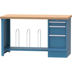 LISTA - Stationary Work Benches, Tables Type: Packaging Table Top Material: Butcher Block - Exact Industrial Supply