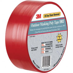 3M - 60 Yd x 50" x 7.5 mil Red Polyethylene Cloth Duct Tape - Exact Industrial Supply