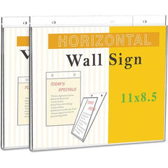 UNIVERSAL - Sign Holders & Frames Type: Wall Mount Sign Holder Sign Height Compatibility (Inch): 8-1/2 - Exact Industrial Supply