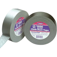 3M - 55m x 48mm x 12 mil Black Polyethylene Cloth Duct Tape - Exact Industrial Supply