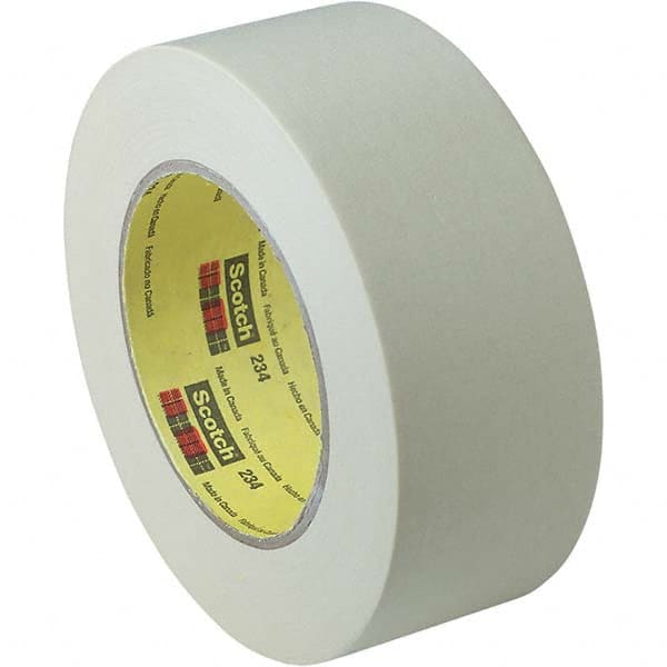 3M - 71mm Wide x 55 m x 5.9 mil Tan Crepe Paper Masking Tape - Exact Industrial Supply