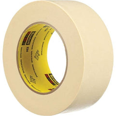 Masking Tape: 57″ Wide, 60 yd Long, 5.9 mil Thick, Tan Crepe Paper, Rubber Adhesive, 27 lb/in Tensile Strength