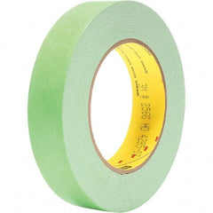 3M - 1" Wide x 60 Yd Long x 6.7 mil Light Green Paper Masking Tape - Exact Industrial Supply