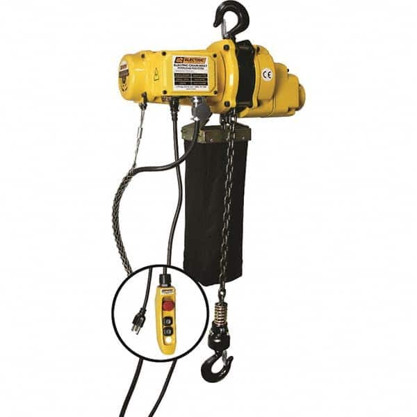 OZ Lifting Products - Electric Hoists Type: Electric Chain Hoist Load Capacity (Ton): 1 - Exact Industrial Supply