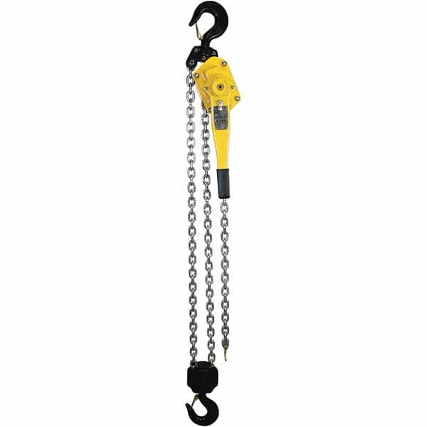 OZ Lifting Products - 12,000 Lb Capacity, 15' Lift Height, Chain Lever Hoist with Overload Protection - Exact Industrial Supply