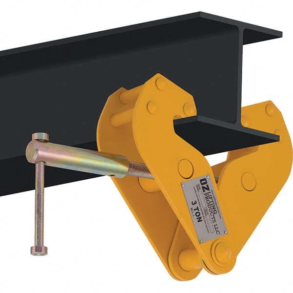 OZ Lifting Products - Lifting Clamps Type: Beam Clamp Minimum Grip (Decimal Inch): 3.15 - Exact Industrial Supply