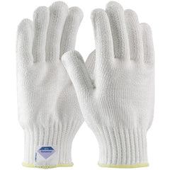 ‎17-D350/L Gloves Made w/Dyneema - Filament Yarns with Dyneema - 7 Gg - Heavy Weight - White - ANSI3 - Exact Industrial Supply