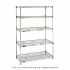 Metro - 2,000 Lb Capacity 5 Shelf Wire Shelving - Starter Unit - Exact Industrial Supply