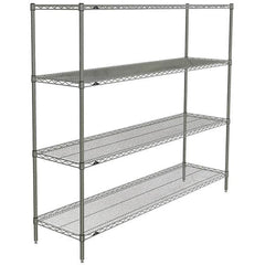 Metro - 2,000 Lb Capacity 4 Shelf Wire Shelving - Starter Unit - Exact Industrial Supply