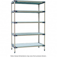 Metro - Plastic Shelving Type: Structural Plastic Open Shelving Shelf Capacity (Lb.): 2,000 - Exact Industrial Supply