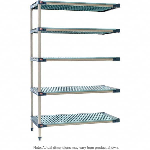 Metro - Plastic Shelving Type: Structural Plastic Open Shelving Shelf Capacity (Lb.): 2,000 - Exact Industrial Supply