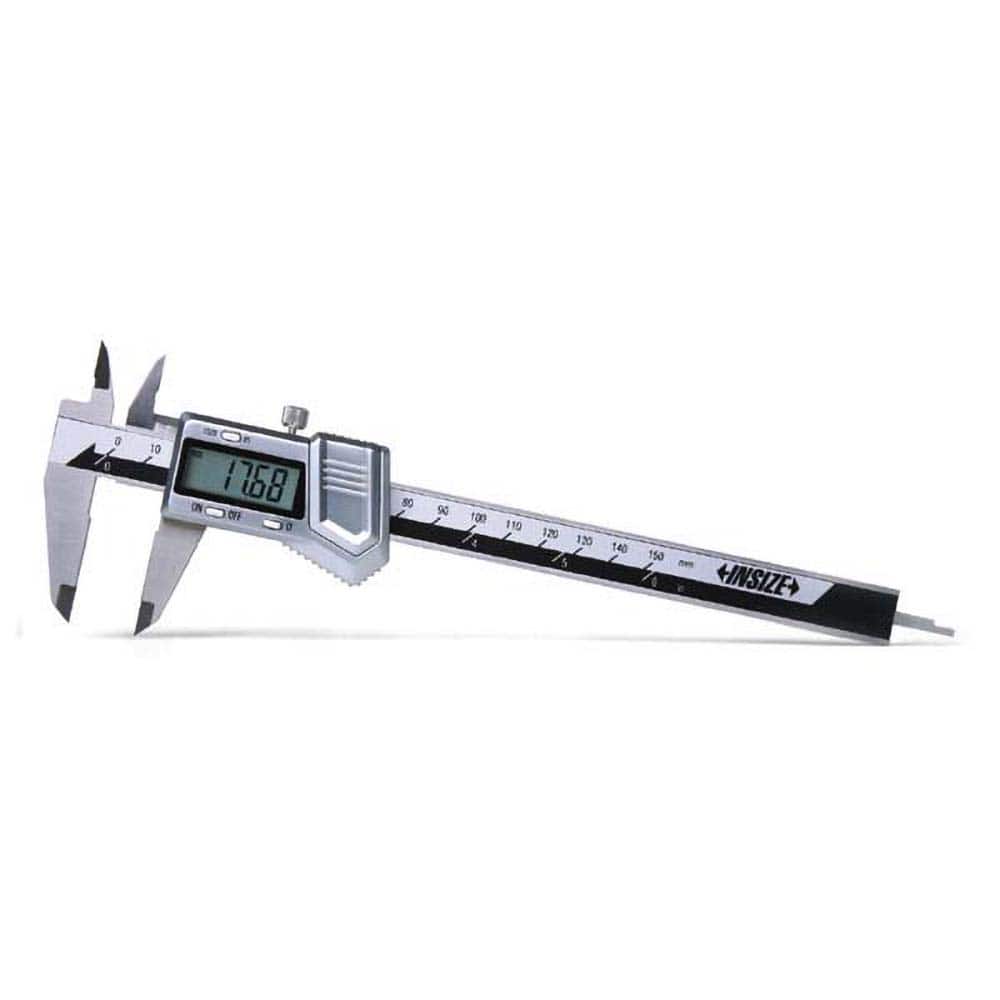Insize USA LLC - Electronic Calipers; Minimum Measurement (Decimal Inch): 0.0000 ; Maximum Measurement (Decimal Inch): 8 ; Accuracy Plus/Minus (Decimal Inch): 0.0012 ; Resolution (Decimal Inch): 0.0005 ; IP Rating: None ; Data Output: Yes - Exact Industrial Supply