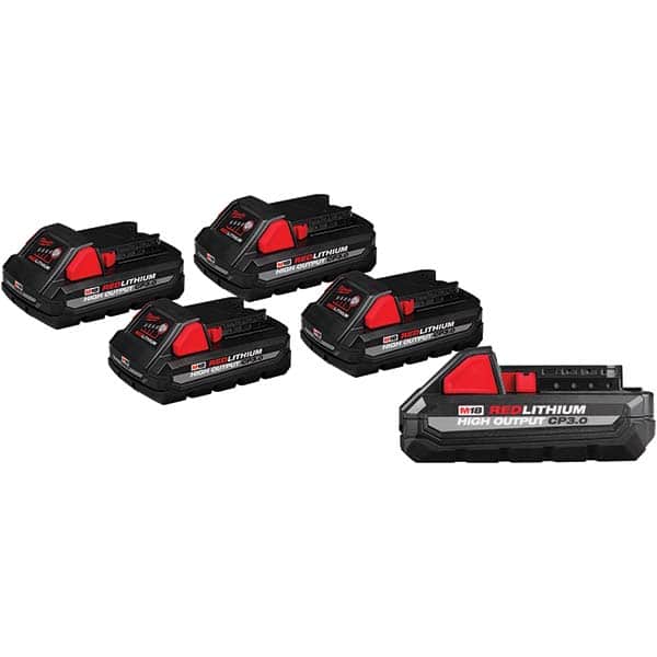 Milwaukee Tool - 18 Volt Lithium-Ion Power Tool Battery - Exact Industrial Supply