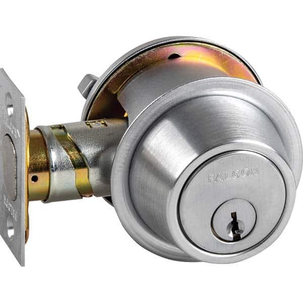 Falcon - Deadbolts Type: Double Cylinder Lock Type: Double Cylinder - Exact Industrial Supply