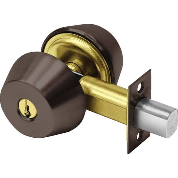 Sargent - Deadbolts Type: Single Cylinder Door Thickness Range: 1-3/8 - 1-3/4 - Exact Industrial Supply