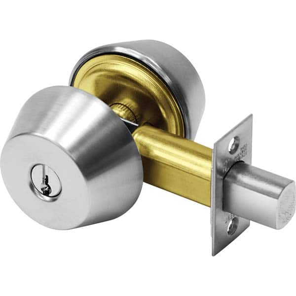 Sargent - Deadbolts Type: One-Way Deadbolt Door Thickness Range: 1-3/8-1-3/4 - Exact Industrial Supply