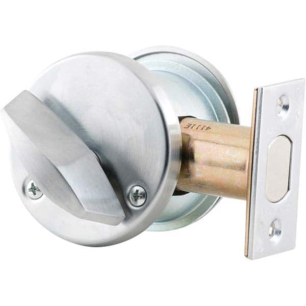 Schlage - Deadbolts Type: Single Cylinder Door Thickness Range: 1-5/8-2 - Exact Industrial Supply
