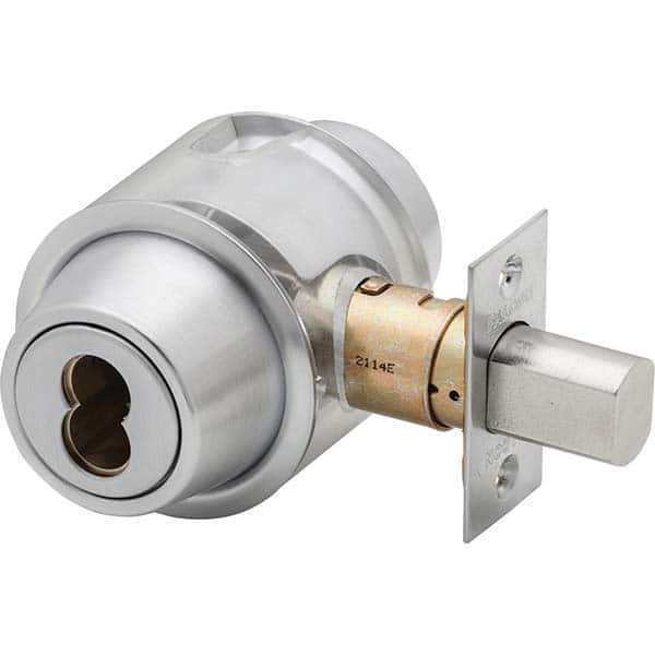 Falcon - Deadbolts Type: Interior Rose Door Thickness Range: 1-5/8-2 - Exact Industrial Supply