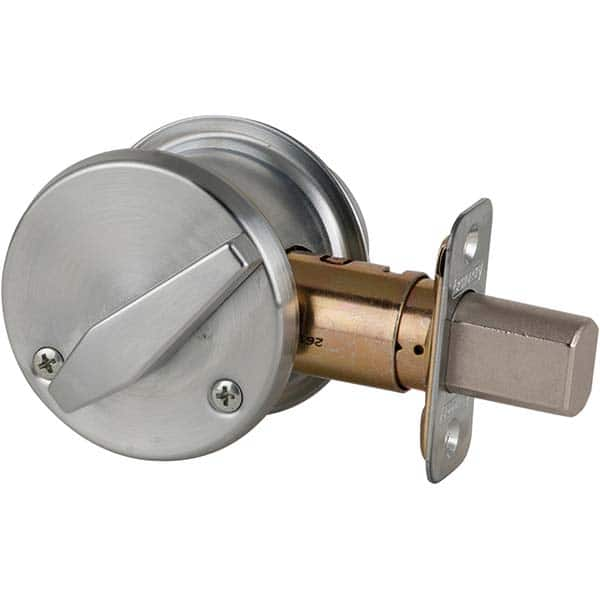 Schlage - Deadbolts Type: Single Cylinder Door Thickness Range: 1-5/8-2 - Exact Industrial Supply