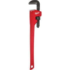 Milwaukee Tool - Pipe Wrenches; Type: Pipe Wrench ; Maximum Pipe Capacity (Inch): 5 ; Overall Length (Inch): 36 ; Material: Steel ; Additional Information: Ergonomic Handle Design That Helps Prevent Fatigue And Slip ; Finish/Coating: Black - Exact Industrial Supply