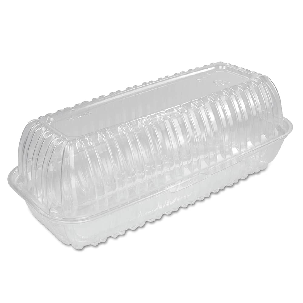 DART - Food Containers; Type: Hinged Container ; Shape: Rectangular ; Volume Range: 64 oz. - Exact Industrial Supply