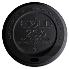 ECO PRODUCTS - Paper & Plastic Cups, Plates, Bowls & Utensils; Breakroom Accessory Type: Hot Cup Lid ; Breakroom Accessory Description: Cup Lids-Hot Cup ; Color: Black - Exact Industrial Supply