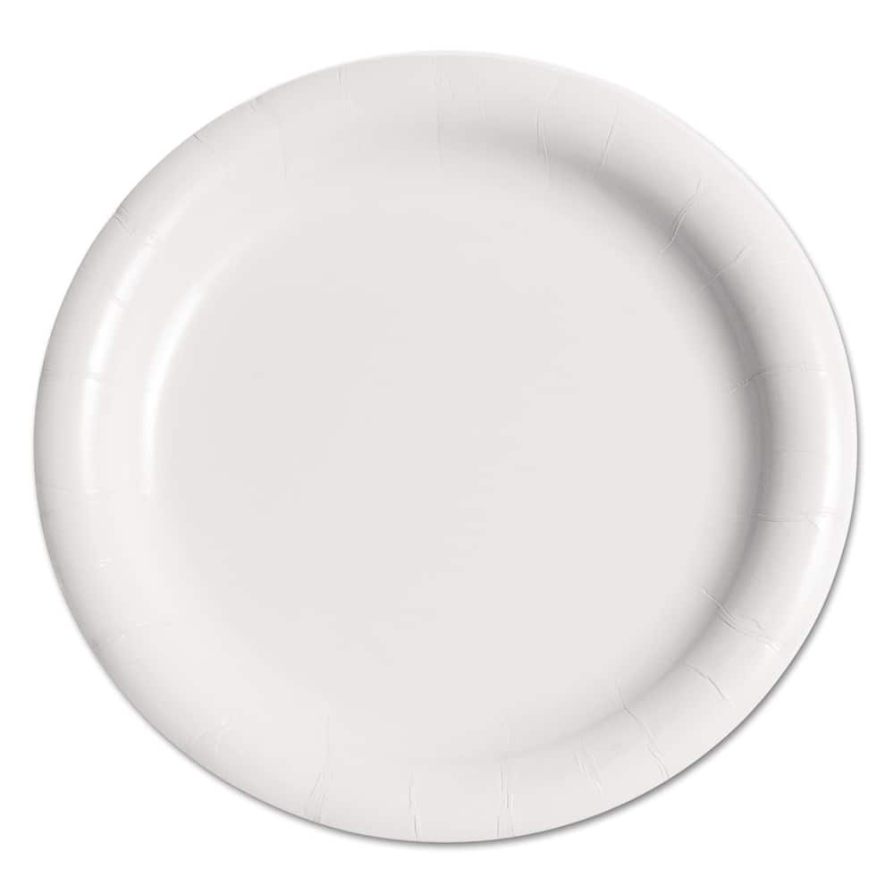 DART - Paper & Plastic Cups, Plates, Bowls & Utensils; Breakroom Accessory Type: Plates ; Breakroom Accessory Description: Dinnerware-Plate; Paper ; Color: White - Exact Industrial Supply
