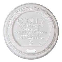 ECO PRODUCTS - Paper & Plastic Cups, Plates, Bowls & Utensils; Breakroom Accessory Type: Hot Cup Lid ; Breakroom Accessory Description: Cup Lids-Hot Cup ; Color: White - Exact Industrial Supply