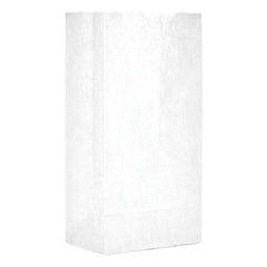 GEN - Paper Bags; Type: Grocery Bag ; Color: White ; Size: 5 x 3-11/32 x 9-3/4 ; Material: Paper - Exact Industrial Supply