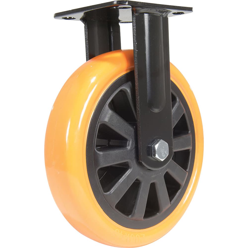 Vestil - Standard Casters; Mount: With Holes ; Style: Rigid ; Wheel Diameter: 8 (Inch); Wheel Width: 2 (Inch); Overall Height (Inch): 9-1/2 ; Load Capacity (Lb.): 902.000 - Exact Industrial Supply