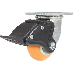 Vestil - Standard Casters; Mount: With Holes ; Style: Swivel w/Total Brake ; Wheel Diameter: 4 (Inch); Wheel Width: 2 (Inch); Overall Height (Inch): 5-3/4 ; Load Capacity (Lb.): 1000.000 - Exact Industrial Supply