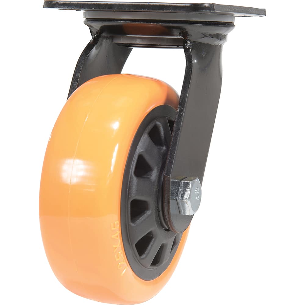 Vestil - Standard Casters; Mount: With Holes ; Style: Swivel ; Wheel Diameter: 5 (Inch); Wheel Width: 2 (Inch); Overall Height (Inch): 6-1/2 ; Load Capacity (Lb.): 726.000 - Exact Industrial Supply