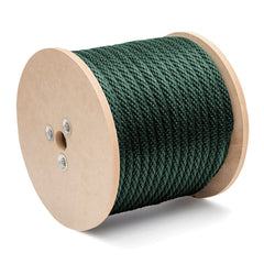 Mibro - Rope; Type: Solid Braid ; Head/Holder Diameter (Inch): 5/8 ; Material: Polypropylene ; Load Capacity (Lb.): 290.000 ; Maximum Length: 200.00 ; Color: Green - Exact Industrial Supply
