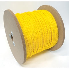 Mibro - Rope; Type: Barrier Rope ; Head/Holder Diameter (Inch): 1/2 ; Material: Polypropylene ; Load Capacity (Lb.): 430.000 ; Maximum Length: 2250.00 ; Color: Yellow - Exact Industrial Supply