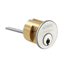 Corbin Russwin - Cylinders; Type: Rim ; Keying: L4 Keyway ; Number of Pins: 6 ; Material: Brass ; Finish/Coating: Satin Chrome - Exact Industrial Supply